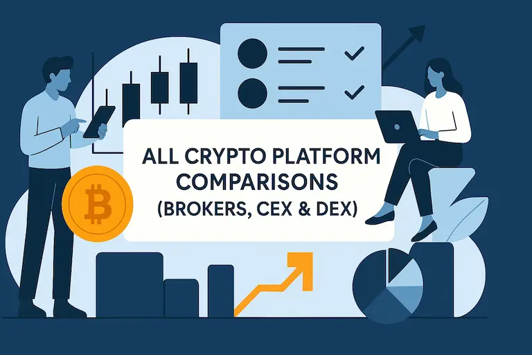 All Crypto Platform Comparisons (Brokers, CEX & DEX)